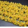 Natural Yellow Chalcedony Faceted Tear Drops Briolette Beads Length is 8 Inches and Size 9mm to 12mm Approx.